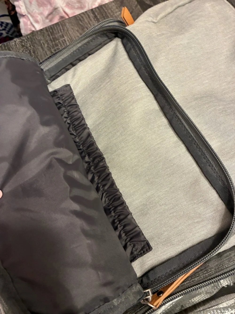 🍼 iPack Baby Diaper Bag Backpack Gray Insulated Pockets